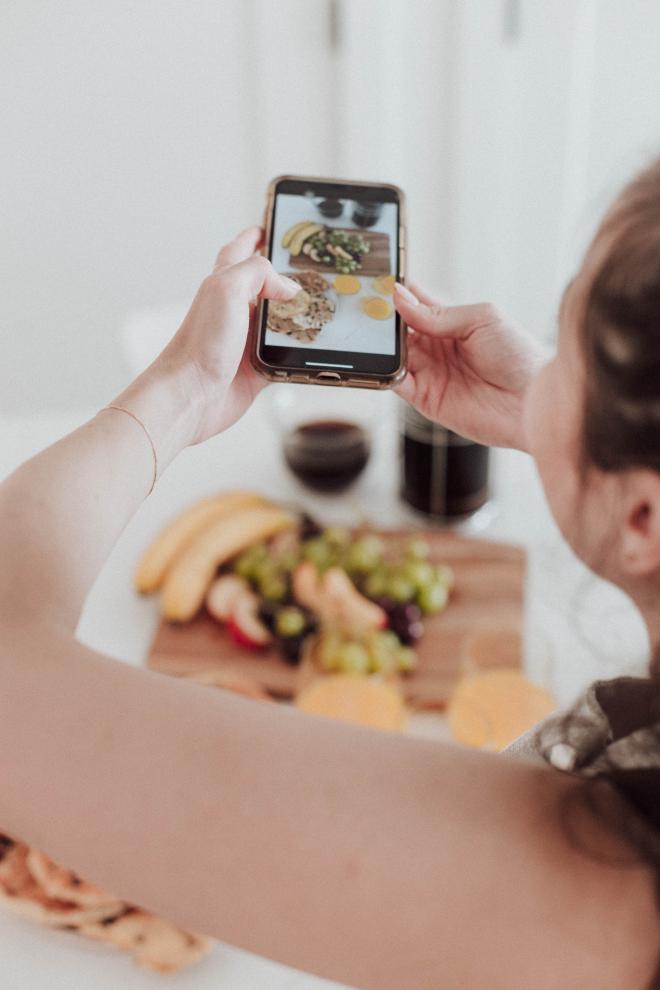 taking photo of ingredients